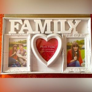 Brand New Sealed in Box White Multi Picture Frame